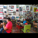 In einem originellen Café